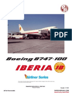 Build a Boeing B747-100 paper model