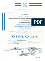 Diploma de 3ro Basico