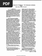 fundamental attribution error journal