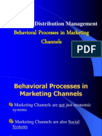Channels of Distribution Management: Behavioral Processes in Marketing Channels