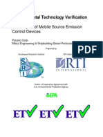 Environmental Technology Verification: Test Report of Mobile Source Emission Control Devices