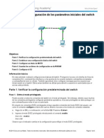 2.2.3.3 Packet Tracer - Configuring Initial Switch Settings Instructions