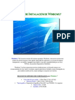 Manual Instalacion Windows7