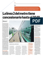 14-03-29 La Línea 2 Del Metro Tiene Concesionario Hasta El 2049 1