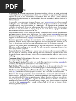 Proposal Writing
