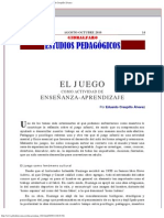 El Juego Como Actividad de Enseñanza Aprendizaje Por Eduardo Crespillo Álvarez