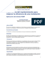 Importancia Del Mantenimiento RCM