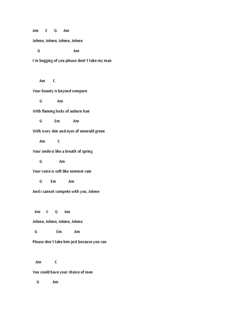 Jolene PDF | PDF