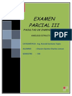Examen Parcial III (Analisis Estructural II) .