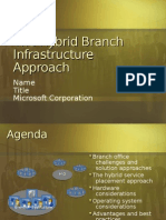 Hybrid Branch Infrastructure Solution