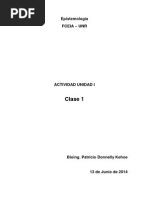 Actividad Individual - Clase I - Epistemología