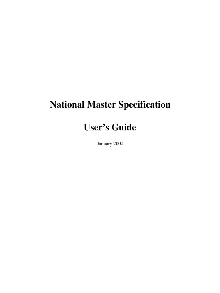 NATIONAL SPECIFICATIONS visual data 3