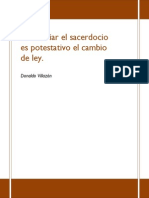 Al Cambiar El Sacerdocio Es Potestativo El Cambio de Ley - Donaldo Villazón