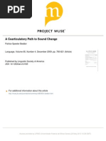 A Coarticulatory Path To Sound Change