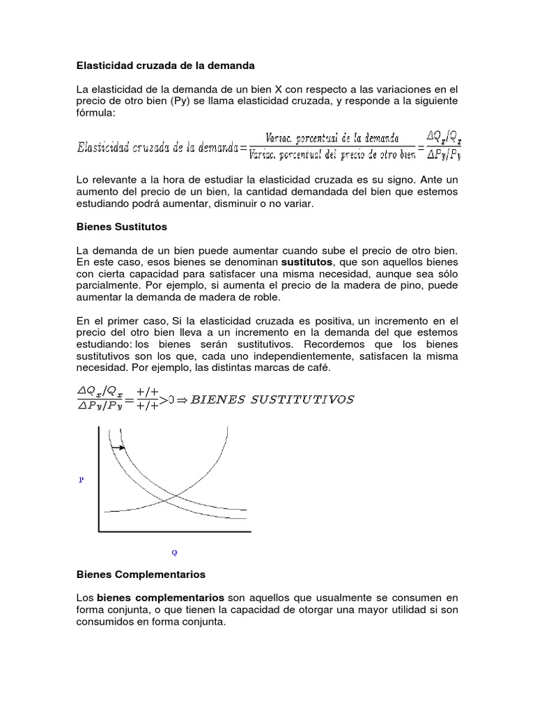 Elasticidad Cruzada de La Demanda | PDF