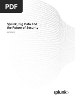 Splunk, Big Data and The Future of Security: White Paper