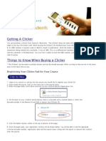 Getting A Clicker: Registering Your Clicker Pad For Your Course