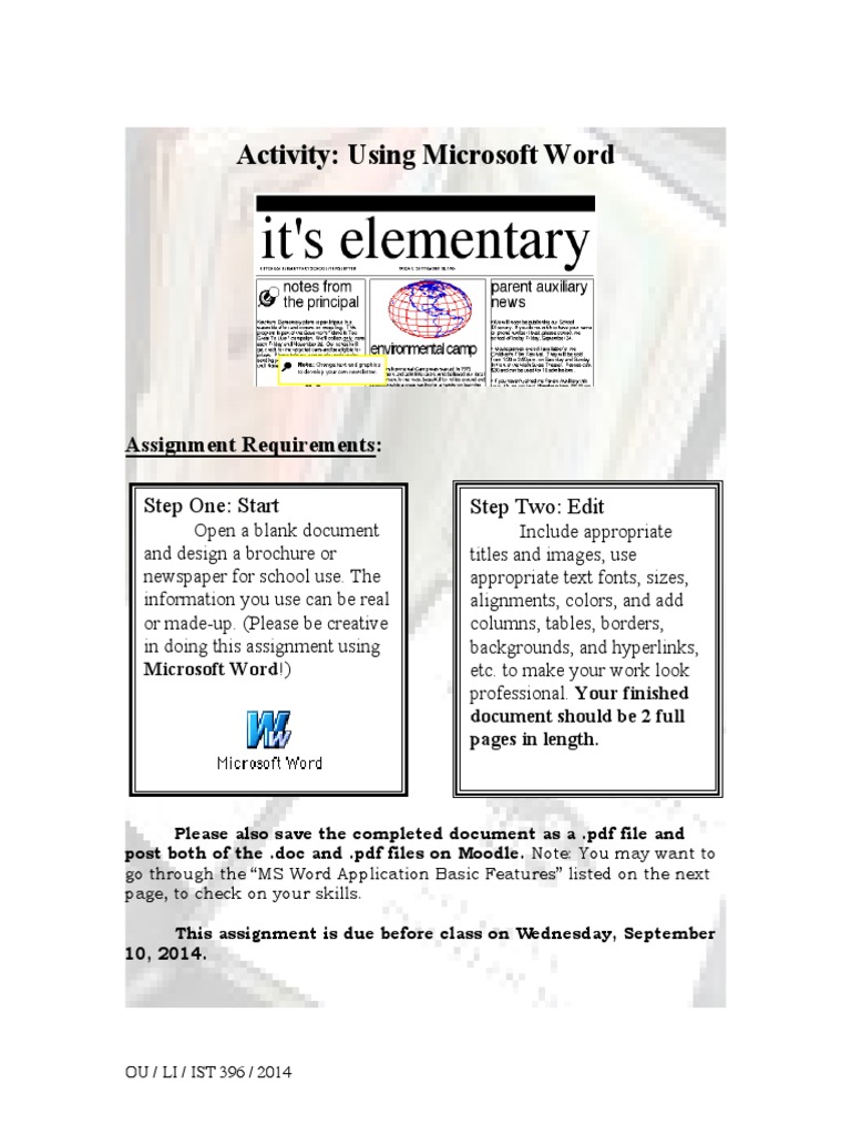 Activity Word | PDF