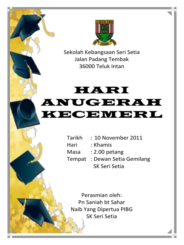 Buku Program Hari Anugerah 2011