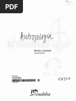 Lischetti, M. La Antropología Como Disciplina Cientifica