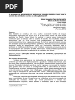 O Processo de Apropriação Do Sistema de Notação Alfabética_qual o Sentido Das Atividades de Escrita Na Educação Infantil