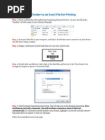 Connecting Excel To BarTender