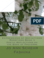 Expressions of Definitions Redefined Book 3 Poetic Reflections On The Book of Proverbs