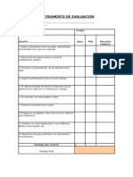 Instrumento de Evaluación