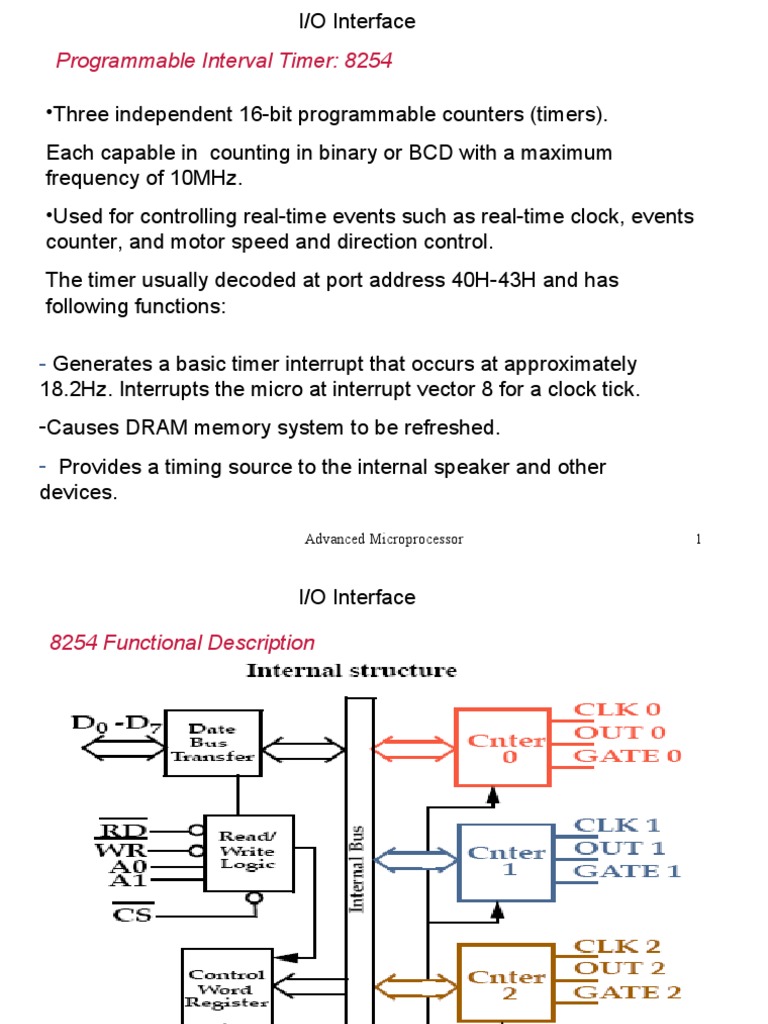 8254 Micro Processor | PDF | Manufactured Goods | Computer Architecture