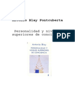 Blay Fontcuberta, Antonio - Personalidad y Niveles Superiores de Conciencia