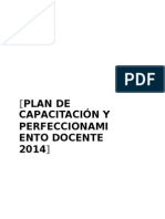 Plan Capacitación Ug 2014