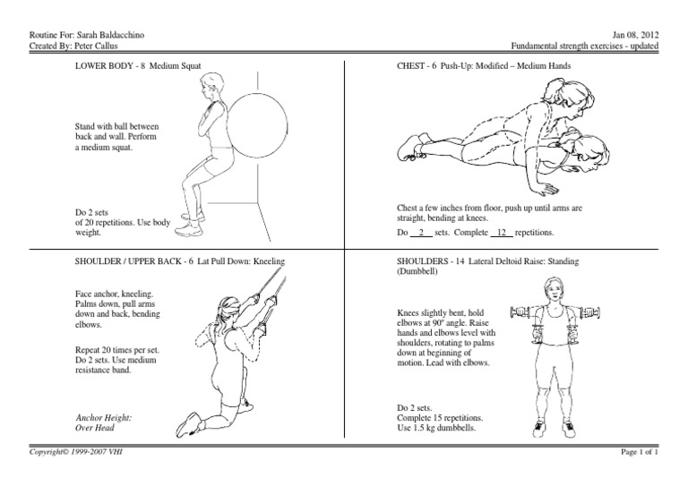 Pilates Routine PDF