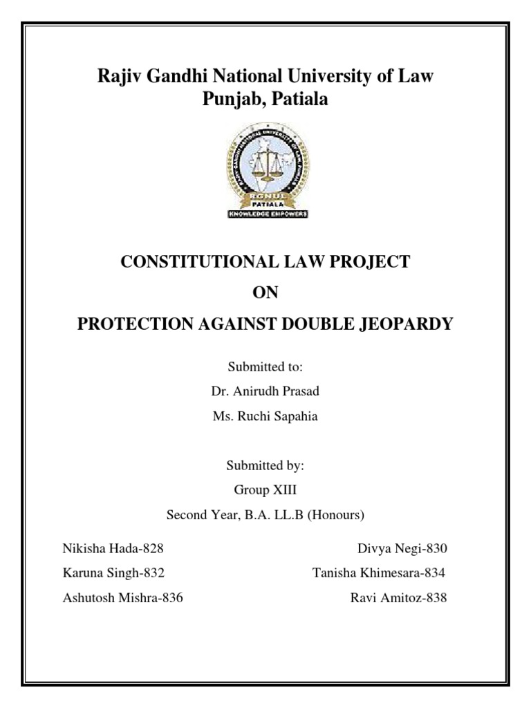 Double Jeopardy and Multiple Sovereigns: A Jurisdictional Theory, image size:768x1024