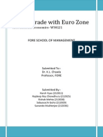 Project On Indian Trade With Euro Zone
