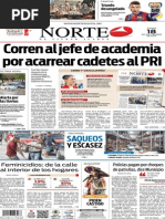 Periódico Norte edición del día 18 de septiembre de 2014