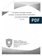 Candidate Orientation Booklet Juvenile Corrections Officer Exam