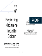 Beginning Nazarene Israelite Siddur v0.9 Home Printable