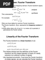 Fourier Transform Properties