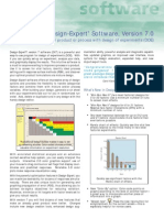 Design-Expert Software, Version 7.0: Optimize Your Product or Process With Design of Experiments (DOE)