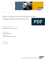 How to Secure the Access to Adobe Document Services