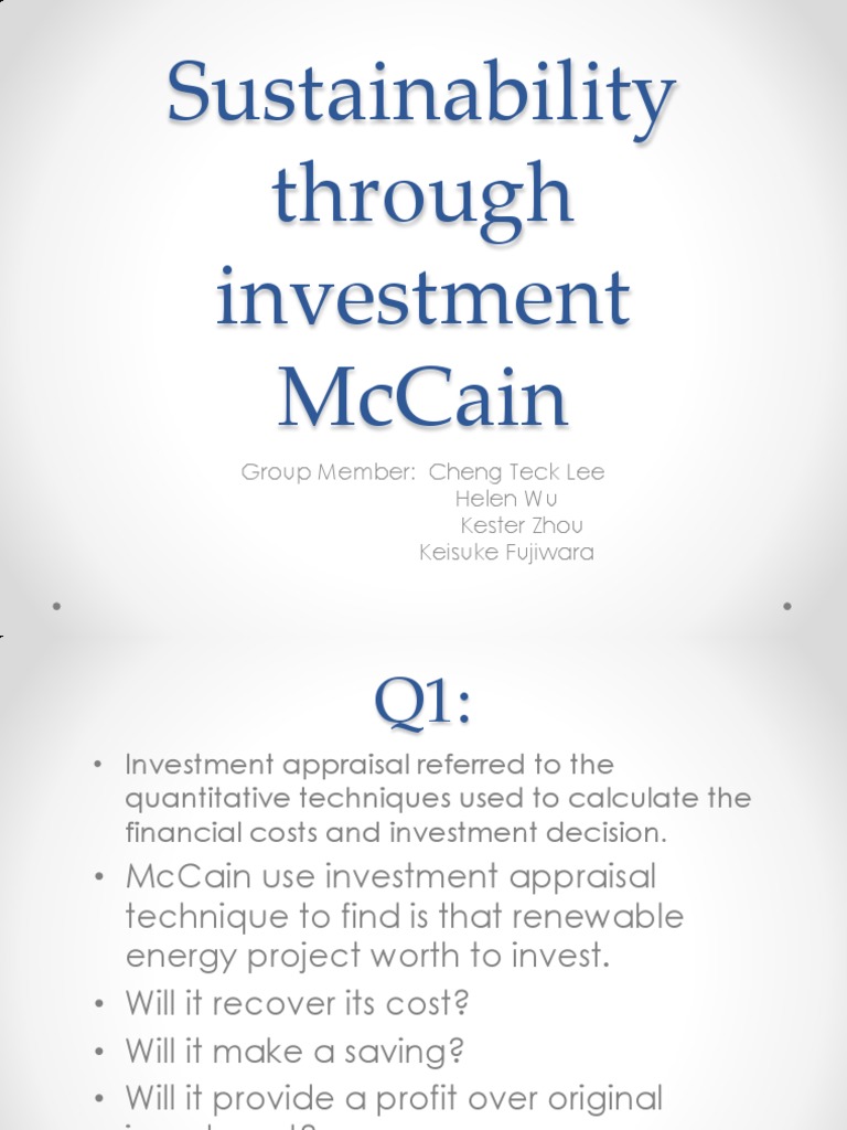 Mccain marketing strategy picture