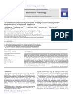 Co-Fermentation of Water Hyacinth and Beverage Wastewater in Powder and Pellet Form for Hydrogen Production