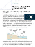 Hydrologic Cycle and Interactions