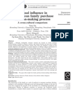 Spousal Influence in Singaporean Family Purchase Decision-Making Process