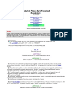 Codul de Procedura Fiscala Al Romaniei La 31 07 2007 Versiune Con Soli Data La 01 01 2008