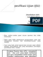 Jadual Spesifikasi Ujian (JSU)