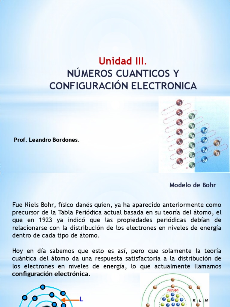 Configuracion Electronica | PDF | Configuración electronica | Ion