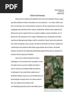 cultural autobiography 