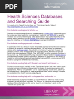 Download Health Sciences Databases and Searching Guide by University of York Information SN240177373 doc pdf