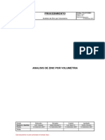 PLA-P-VO001 (vs.02) Análisis de Zinc Por Volumetría